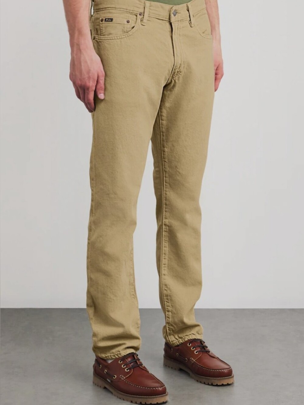 POLO Ralph Lauren -Relaxed Straight Hampton Jeans 33x30 Beige, Tan